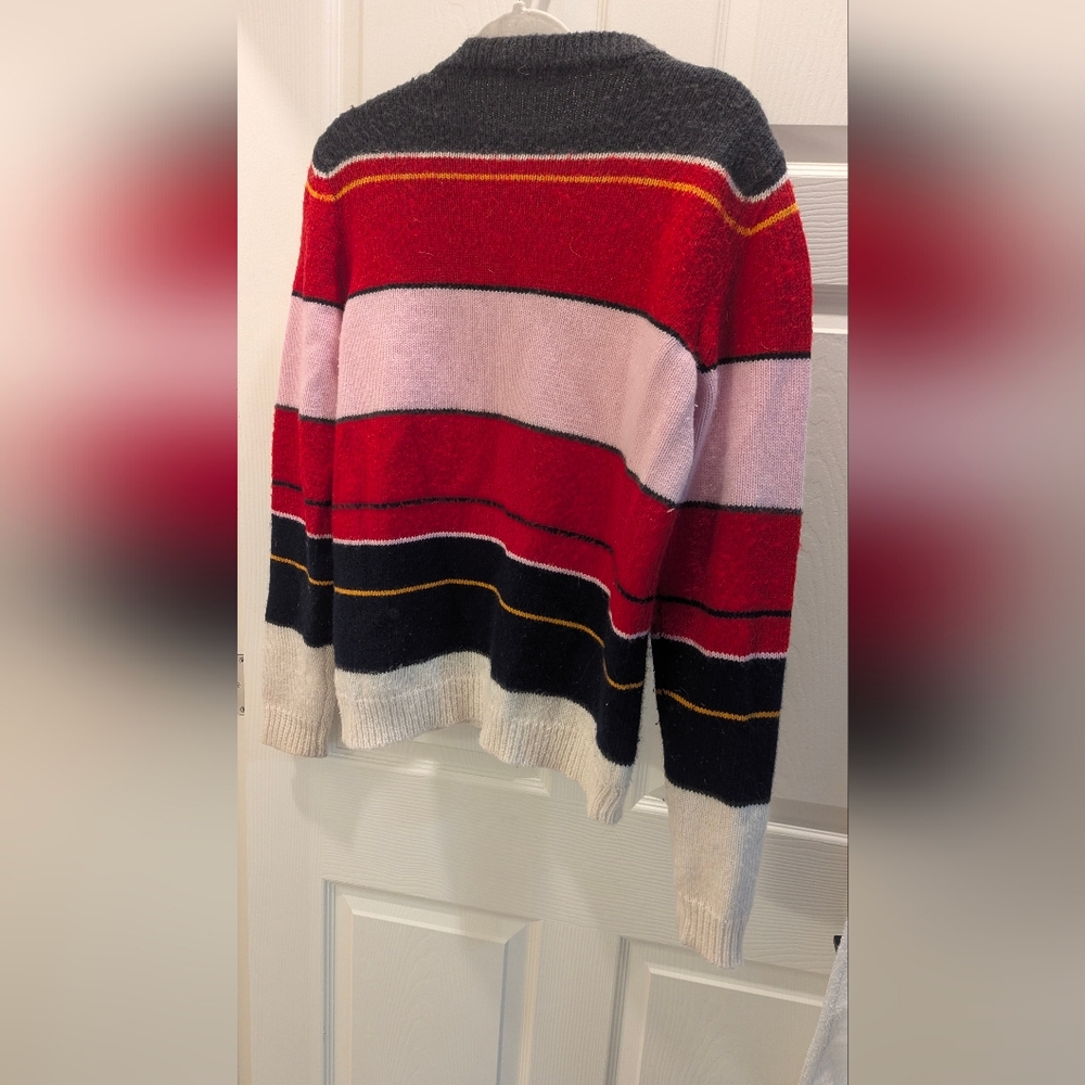 Raf Simons Multicolor Striped Crewneck Sweater - Picture 2 of 6